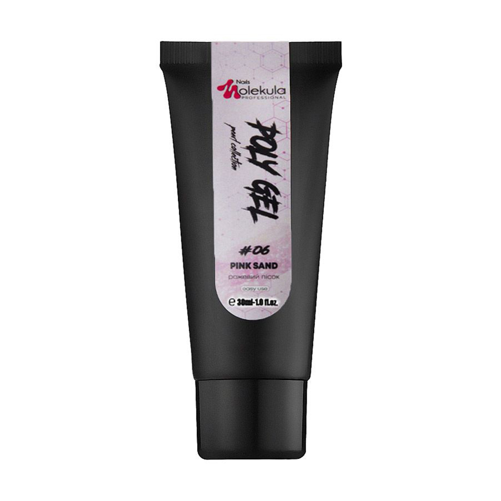 Полігель для нігтів Nails Molekula Professional Poly Gel 06 Pink Sand, 30 мл